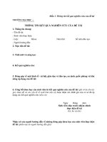 MẪU THÔNG TIN KẾT QUẢ NGHIÊN CỨU CỦA ĐỀ TÀI ppt