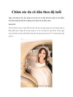 Chăm sóc da cô dâu theo độ tuổi pptx