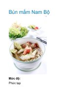 Bún mắm Nam Bộ pptx