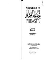 a handbook of common japanese phrases