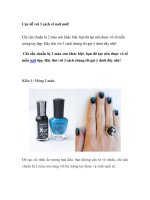 Cực dễ với 3 cách vẽ nail mới! doc