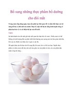 Bổ sung những thực phẩm bổ dưỡng cho đôi mắt potx