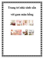 Trang trí nhà xinh xắn với gam màu hồng pdf