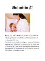 Sinh mổ ăn gì? pptx