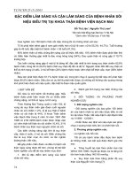 Đặc điểm lâm sàng và cận lâm sàng của bệnh nhân sỏi niệu điều trị tại khoa thận bệnh viện Bạch Mai doc