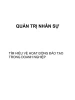 Tìm hiểu về hoạt động đào tạo trong doanh nghiệp