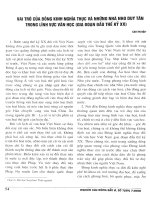 Báo cáo khoa học: Vai trò của Đông kinh nghĩa thục và những nhà thơ Duy Tân trong lĩnh vực văn học pdf