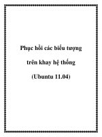 Phục hồi các biểu tượng trên khay hệ thống (Ubuntu 11.04).+6Mặc định, Ubuntu 11.04 chỉ hiện thị biểu tượng của một vài chương trình đặc biệt trên khay hệ thống (nằm trên thanh Panel): Skype, Wine,.. Điều này có thể sẽ gây khó khăn cho việc thao tác củ ppt