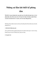 Những sai lầm khi thiết kế phòng tắm ppt