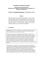 E-shopping: delivering the goods? potx