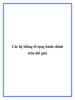 Các hệ thống tố tụng hành chính trên thế giới doc