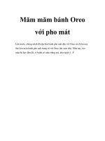 Măm măm bánh Oreo với pho mát pptx