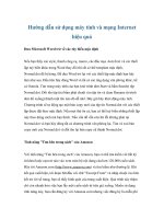 Hướng dẫn sử dụng máy tính và mạng Internet hiệu quả doc