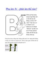 Phụ âm /b/ - phát âm thế nào? docx