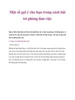 Một số gợi ý cho bạn trong cách bài trí phòng làm việc pot