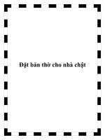 Đặt bàn thờ cho nhà chật pptx