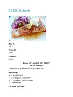 Cá hồi xốt chanh pptx