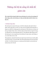 Những chế độ ăn uống tốt nhất để giảm cân ppt