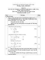 đáp án đề thi lí thuyết tốt nghiệp khóa 2 - điện dân dụng - mã đề thi ddd - lt (39)