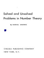Solved and unsolved problems in number theory   daniel shanks