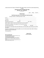 MẪU ĐƠN ĐỀ NGHỊ Cấp Giấy chứng nhận cơ sở đủ điều kiện an toàn thực phẩm pdf