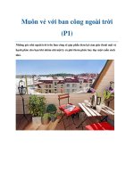 Muôn vẻ với ban công ngoài trời (P1) pptx
