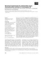 Báo cáo khoa học: Structural requirements for antimicrobial versus chemoattractant activities for dermaseptin S9 pptx