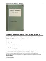 Elizabeth Gilbert and Her Work for the Blind doc