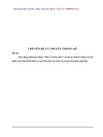 vận dụng phương pháp “dãy số thời gian” trong lý thuyết thống kê để phân tích tình hình đầu tư của hoa kỳ vào nước ta trong thời gian gần đây