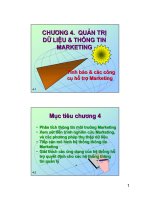 Quản trị dữ liệu và thông tin marketing pptx