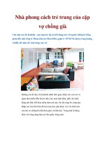 Nhà phong cách trẻ trung của cặp vợ chồng già ppt