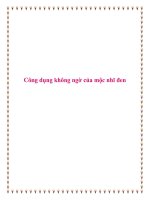 Công dụng không ngờ của mộc nhĩ đen. ppt