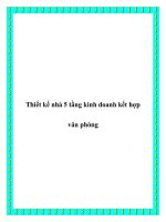 Thiết kế nhà 5 tầng kinh doanh kết hợp văn phòng doc