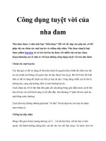 Công dụng tuyệt vời của nha đam pptx