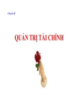 chuyên đề quản trị tài chính