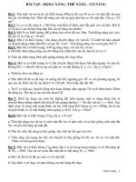 Bài tập động năng cơ năng thế năng