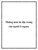 Những món ăn đặc trưng của người Uruguay pot
