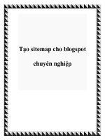 Tạo sitemap cho blogspot chuyên nghiệp potx