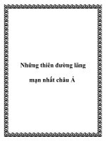 Những thiên đường lãng mạn nhất châu Á docx