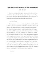 Ngăn chặn các nhà quảng cáo tìm hiểu thói quen lướt web của bạn doc