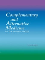 Complementary and Alternative Medicine IN THE UNITED STATES ppt