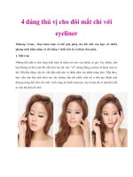 4 dáng thú vị cho đôi mắt chỉ với eyeliner potx