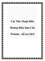 Các Thủ Thuật Điều Hướng Hiệu Quả Cho Website - hỗ trợ SEO pot