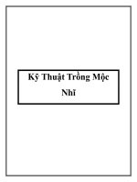 Kỹ Thuật Trồng Mộc Nhĩ pdf