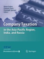 Company Taxation in the Asia-Paciﬁc Region, India, and Russia docx