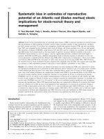 Systematic bias in estimates of reproductive potential of an Atlantic cod (Gadus morhua) stock: implications for stock–recruit theory and management pptx