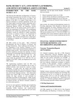 BANK SECRECY ACT, ANTI-MONEY LAUNDERING, AND OFFICE OF FOREIGN ASSETS CONTROL ppt