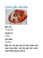 Canh gấc hải sản pptx