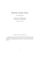 elementary number theory - clark