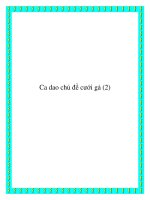 Chọn lọc một số bài ca dao chủ đề cưới gả ppt